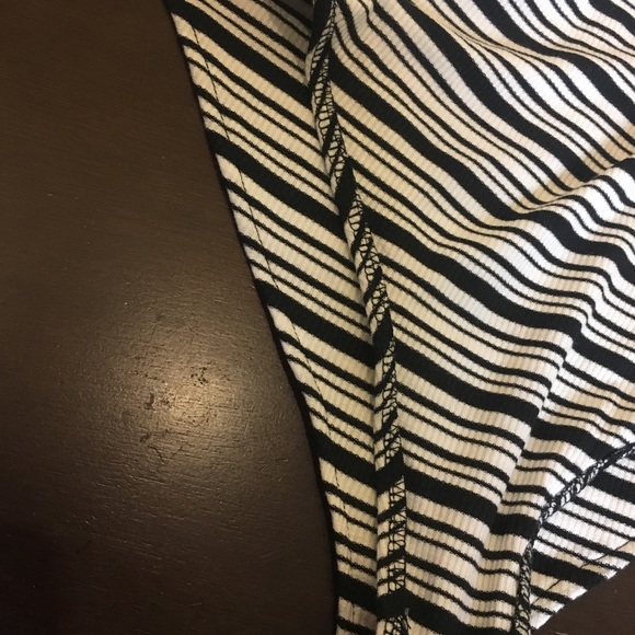 B&W Halter Top Body Suit- bathing suit style. - Picture 3 of 8